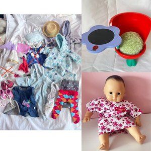 GUC American Girl Bitty Baby Doll and Accessories